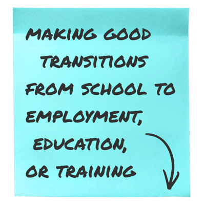 Making good transitions from school to employment, education, or training
