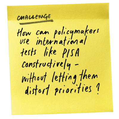 How can policymakers use international tests like PISA constructively - without letting them distort priorities?